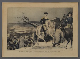 Washington überquert den Delaware, veröffentlicht von Currier & Ives, New York, 1876